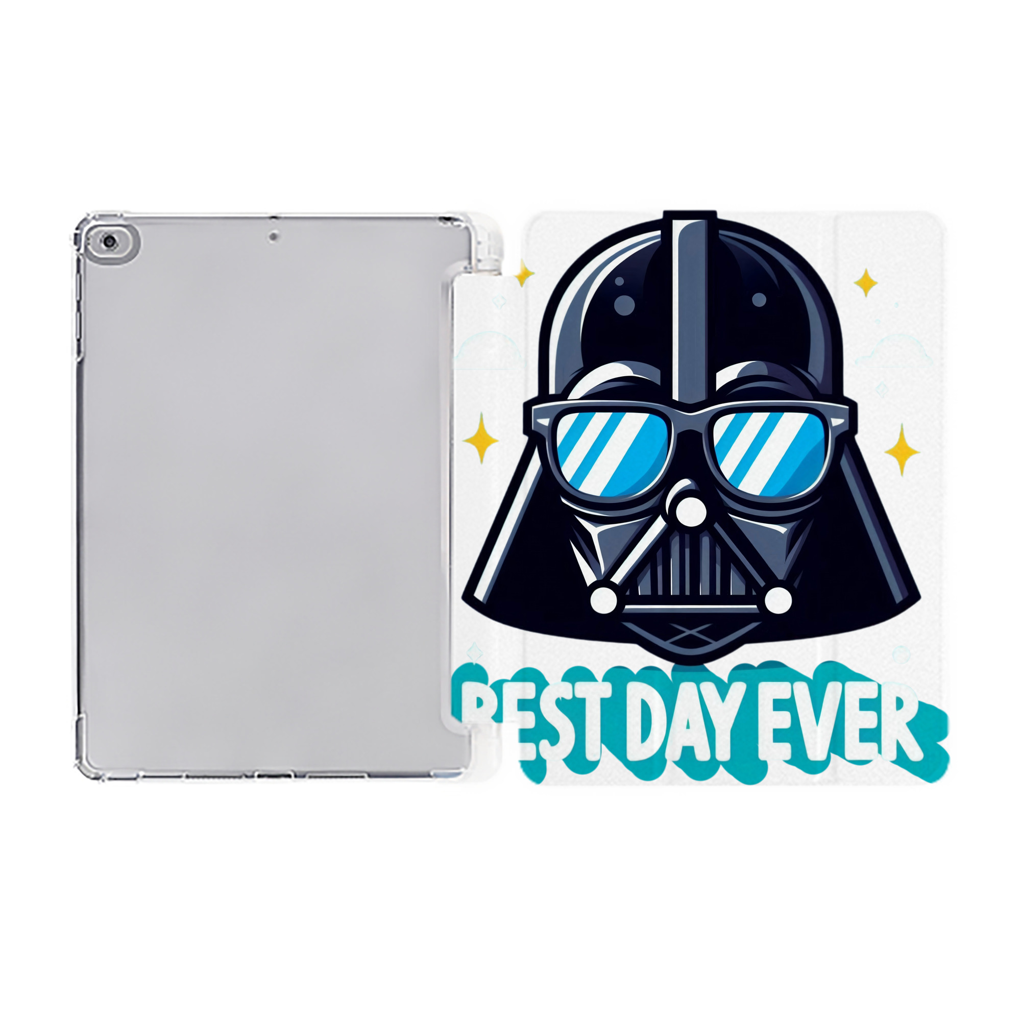 （画像用） スター・ウォーズ Star Wars IPad ケース ペン収納付き 三つ折りスタンド PUレザー×シリコン 対応機種9.5/10.5/10.9インチ